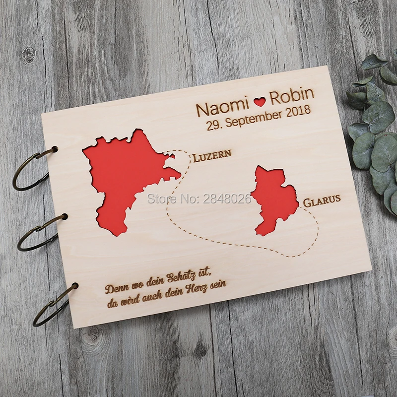 Rustic personalized wedding gu - Custom Photo Book 리뷰 및 가격