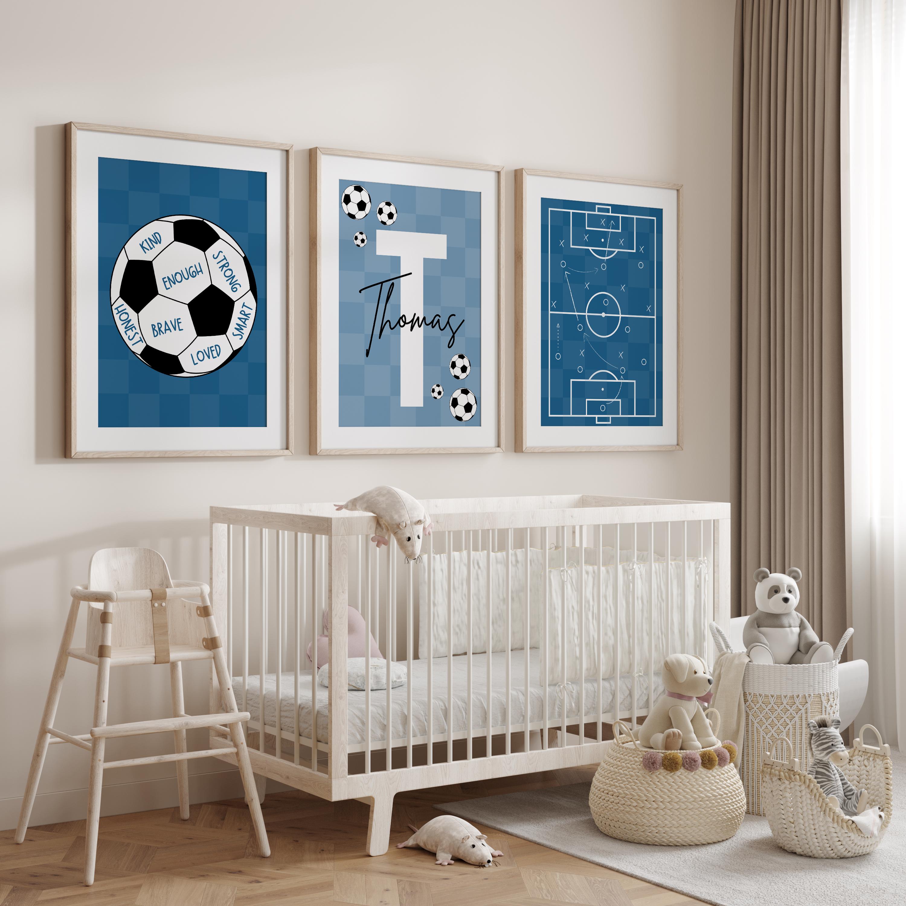 Custom Soccer Wall Art Set Aff - Personalized Name Box 리뷰 및 가격