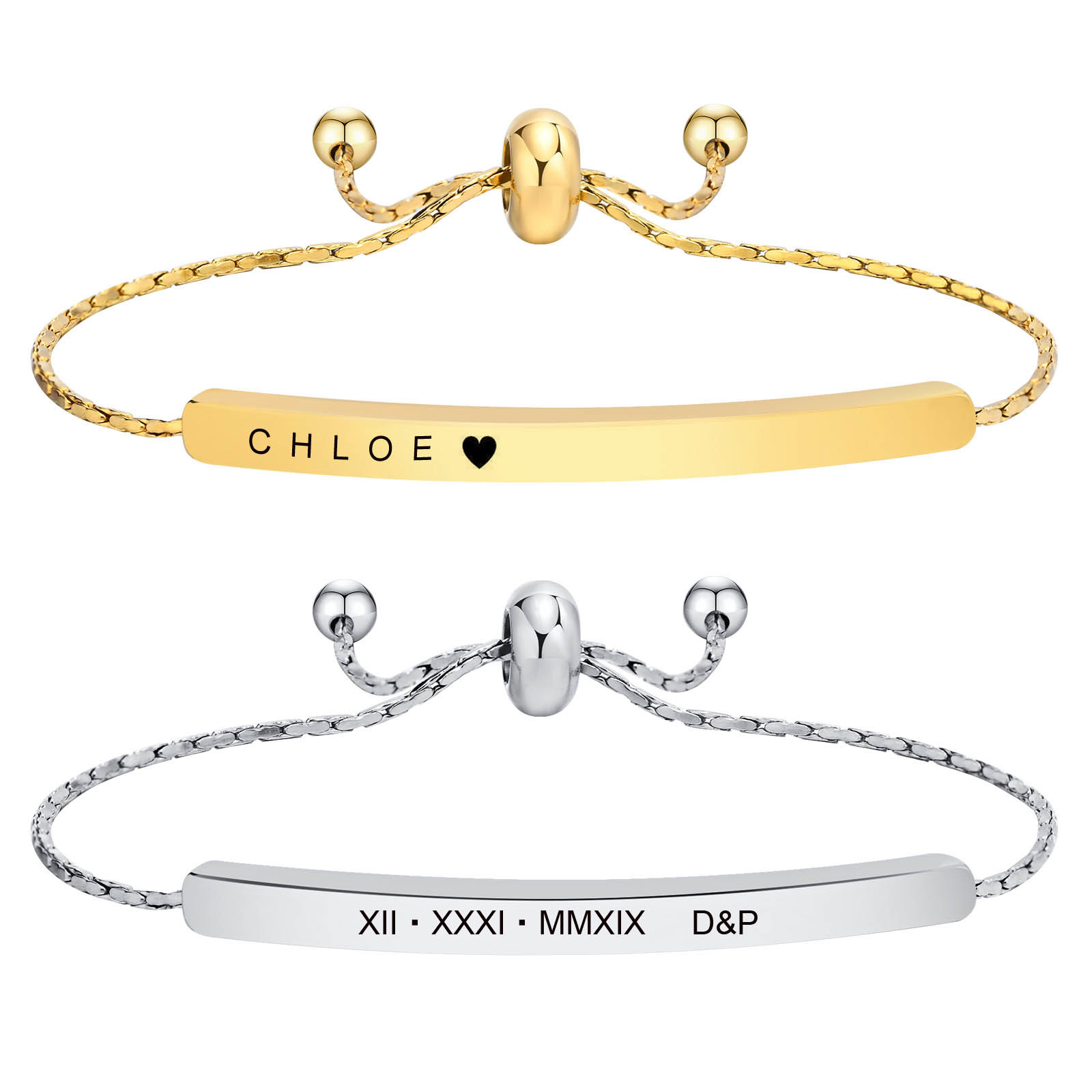 Personalized Engraved Bar Brac - Coordinates Bracelet 리뷰 및 가격