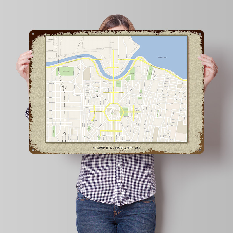 Silent Hill Revelation Map Met - Custom Map Poster 리뷰 및 가격