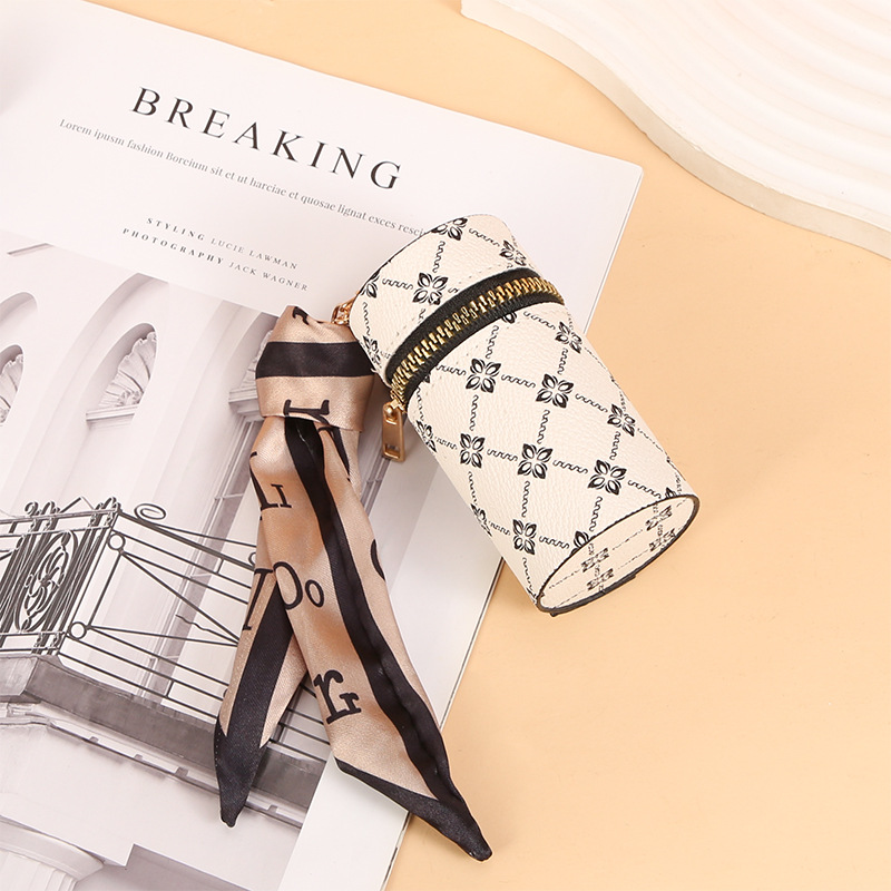 Scarf Pattern Lipstick Keychai - Monogram Keychain Leather 리뷰 및 가격