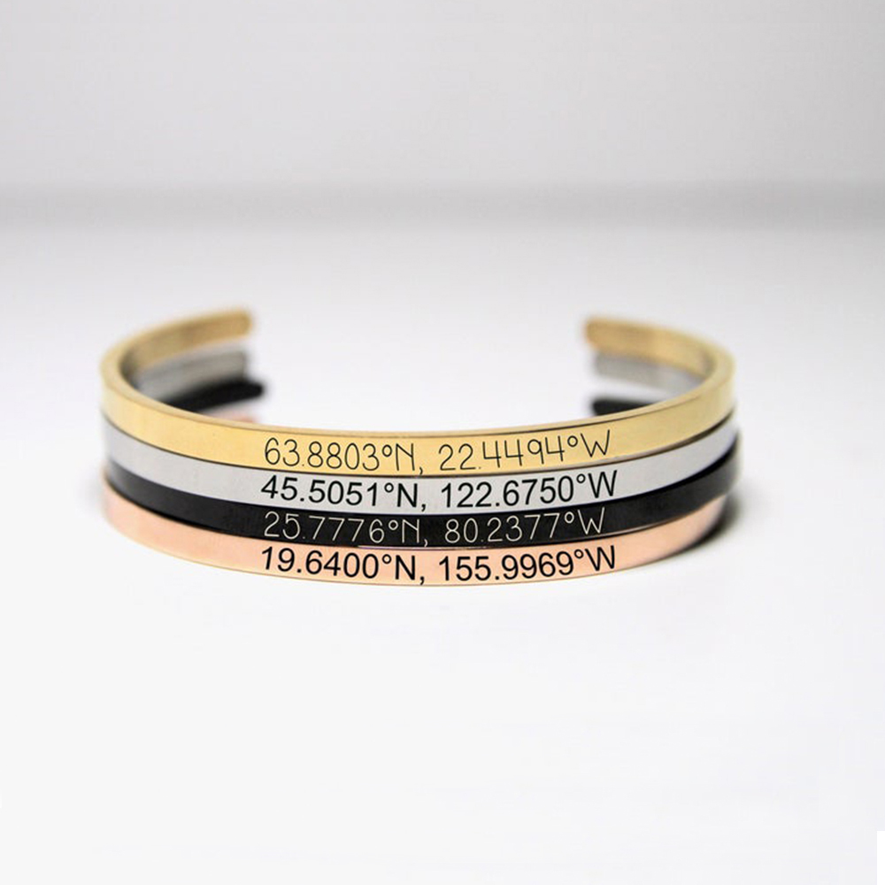 Customized Personalized 4mm Wi - Coordinates Bracelet 리뷰 및 가격