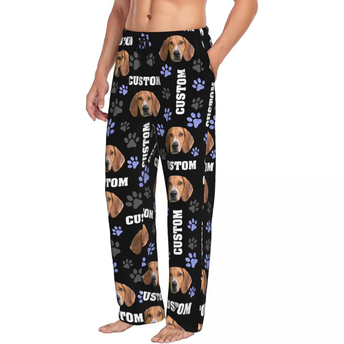 Men Custom Dog Photo Pajama Pa - Pet Portrait Custom 리뷰 및 가격