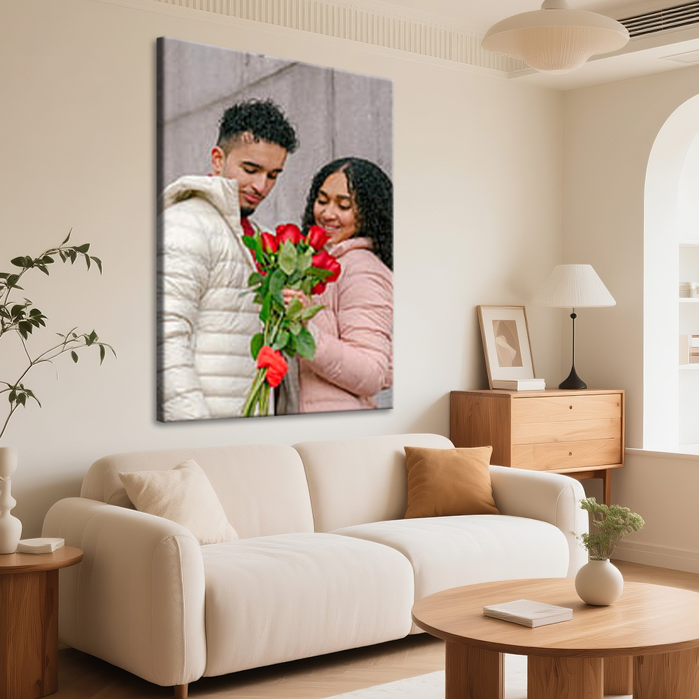 1 Pc Customized Photos on Canv - Engraved Wood Frame 리뷰 및 가격
