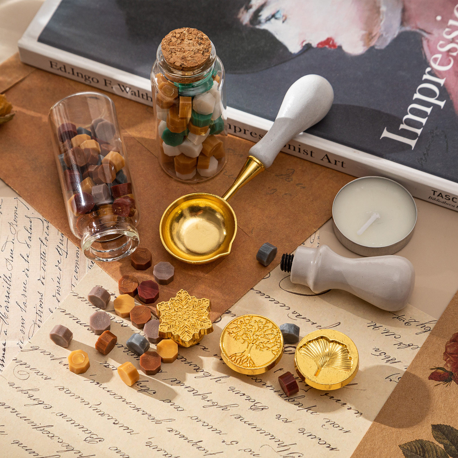 【HOT】Wax Seal Stamp Kit with 3 - Wax Seal Letter Kit 리뷰 및 가격