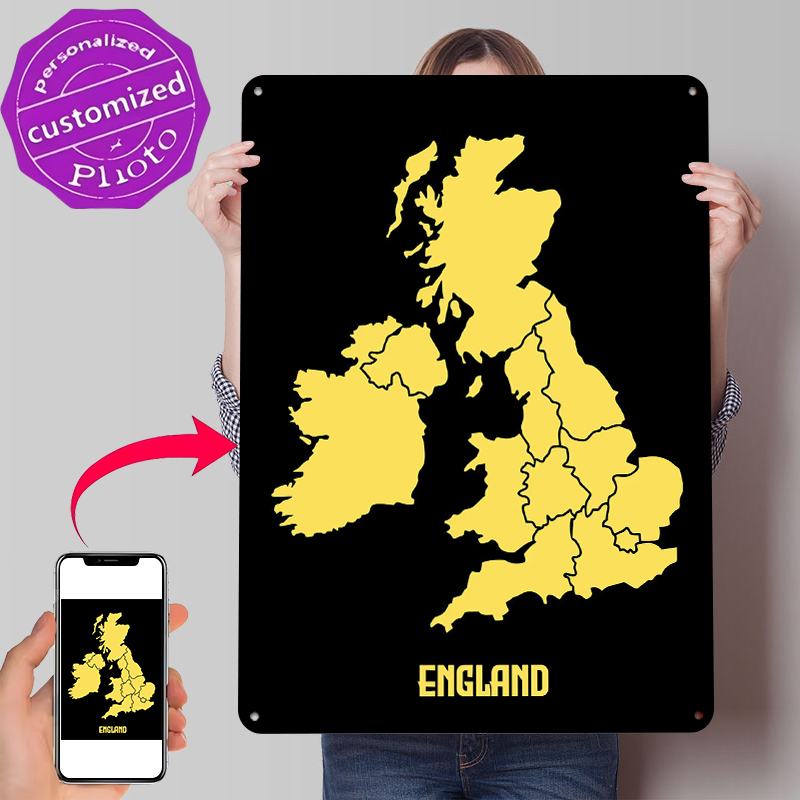 Map of England Printed Poster  - Custom Map Poster 리뷰 및 가격