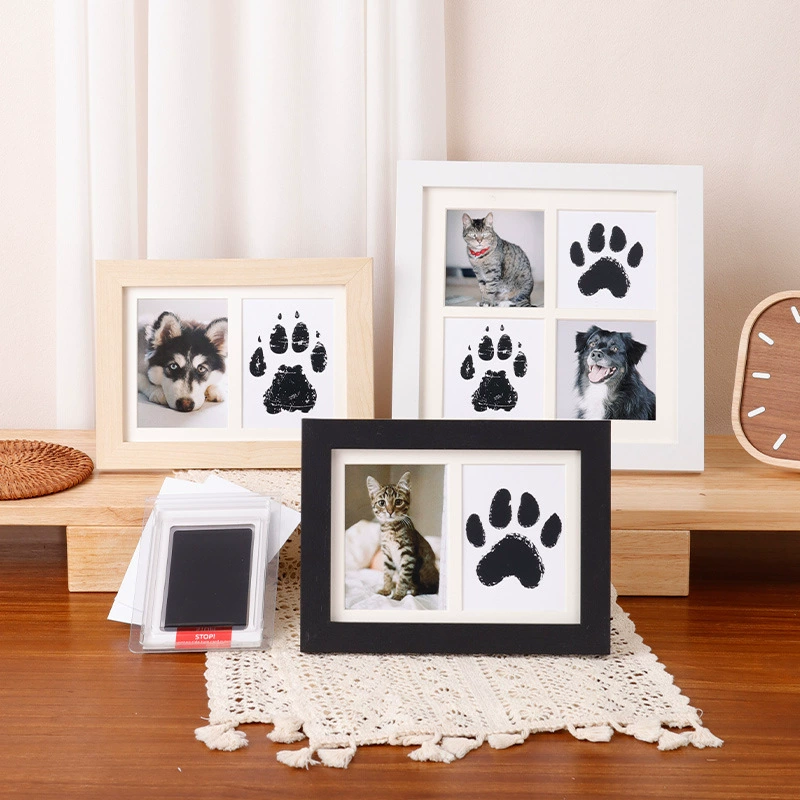 Diy Wooden Baby Pet Paw Print  - Engraved Wood Frame 리뷰 및 가격