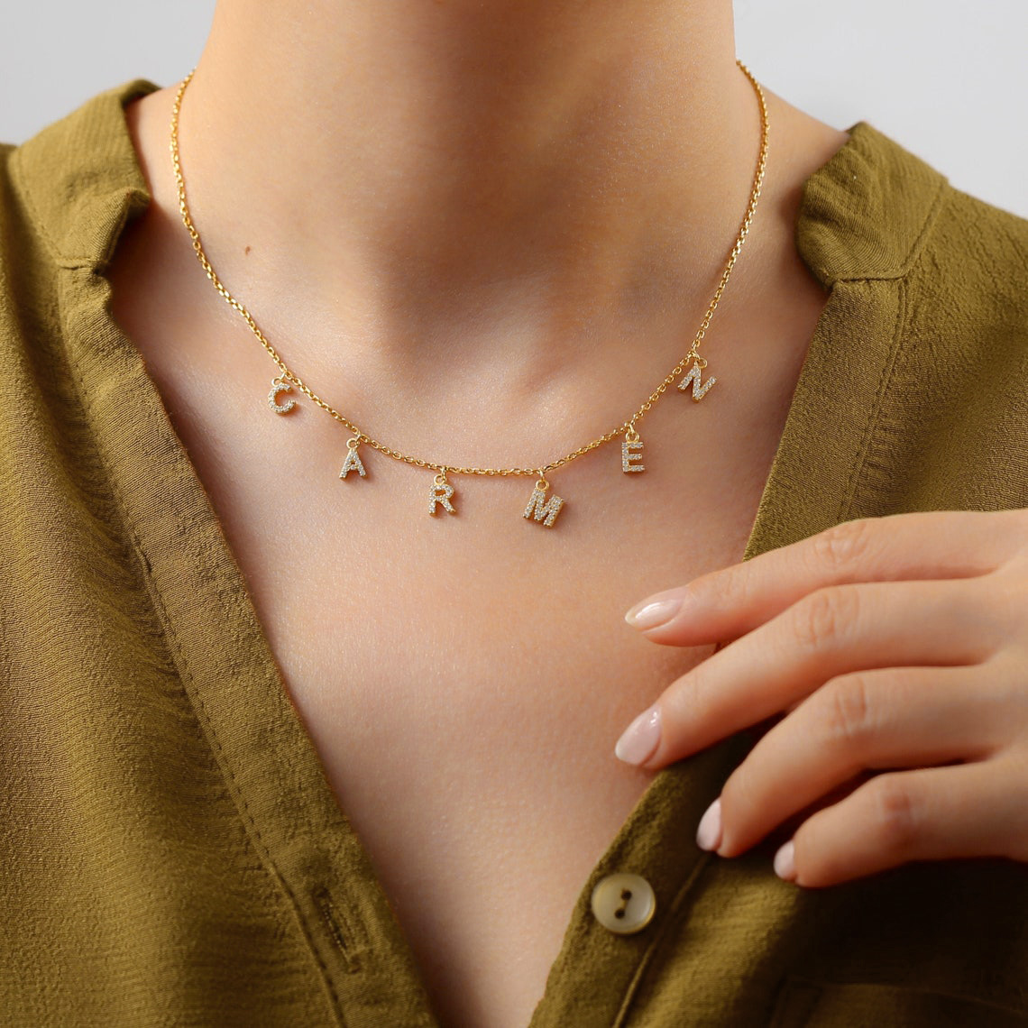 Custom Personalized Name Neckl - Name Necklace Custom 리뷰 및 가격