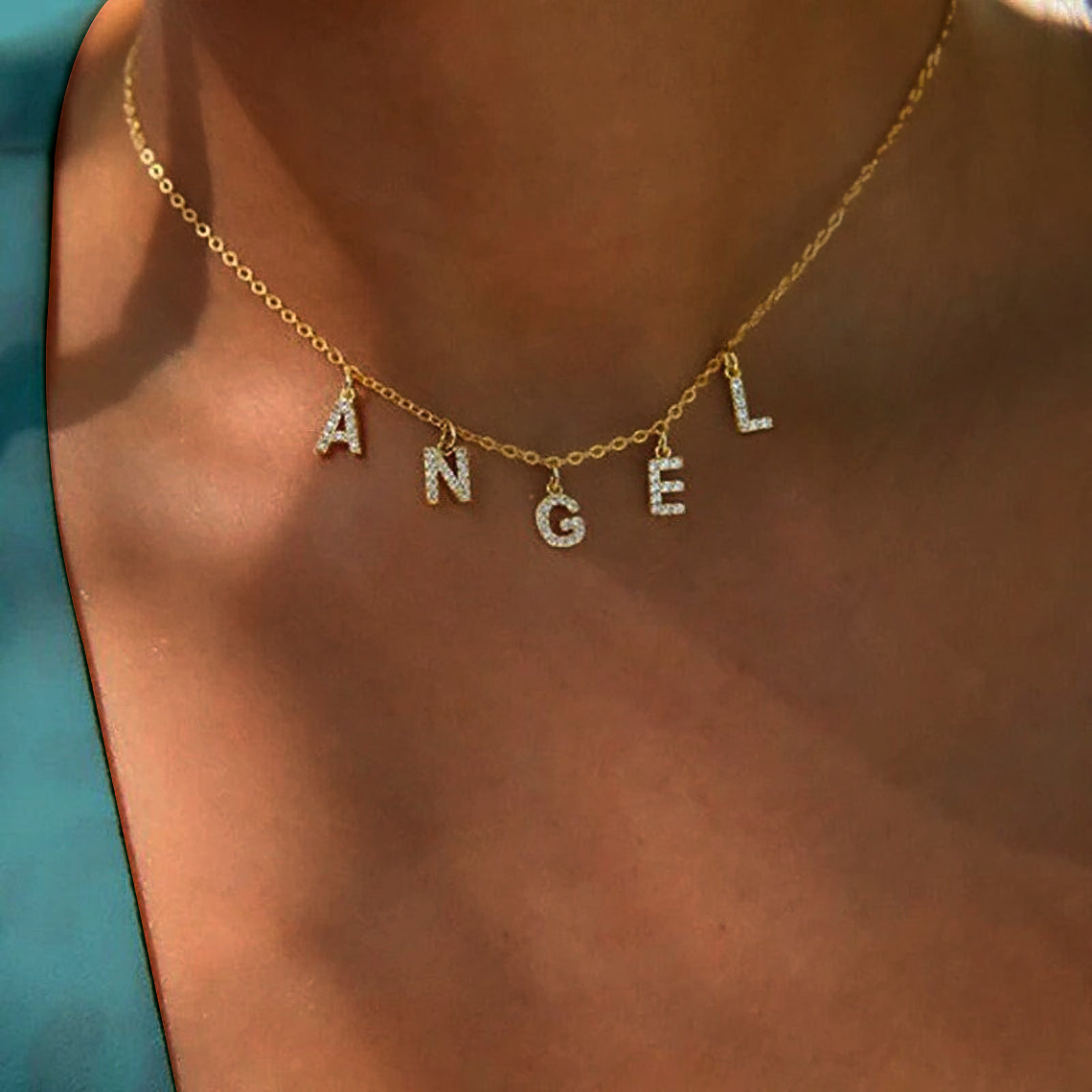 Custom Personalized Name Neckl - Name Necklace Custom 리뷰 및 가격