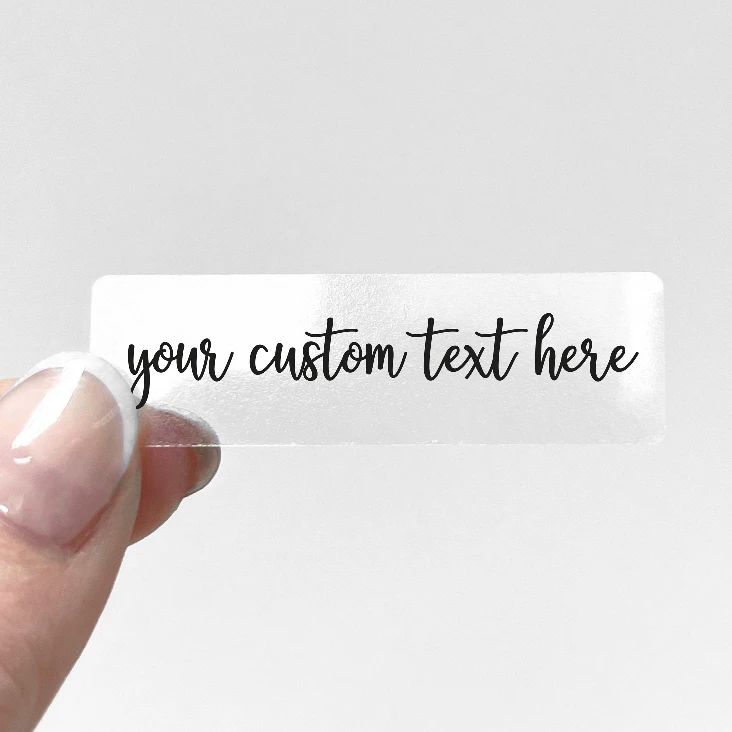 Custom Transparent Sticker Per - Personalised Candle Label 리뷰 및 가격