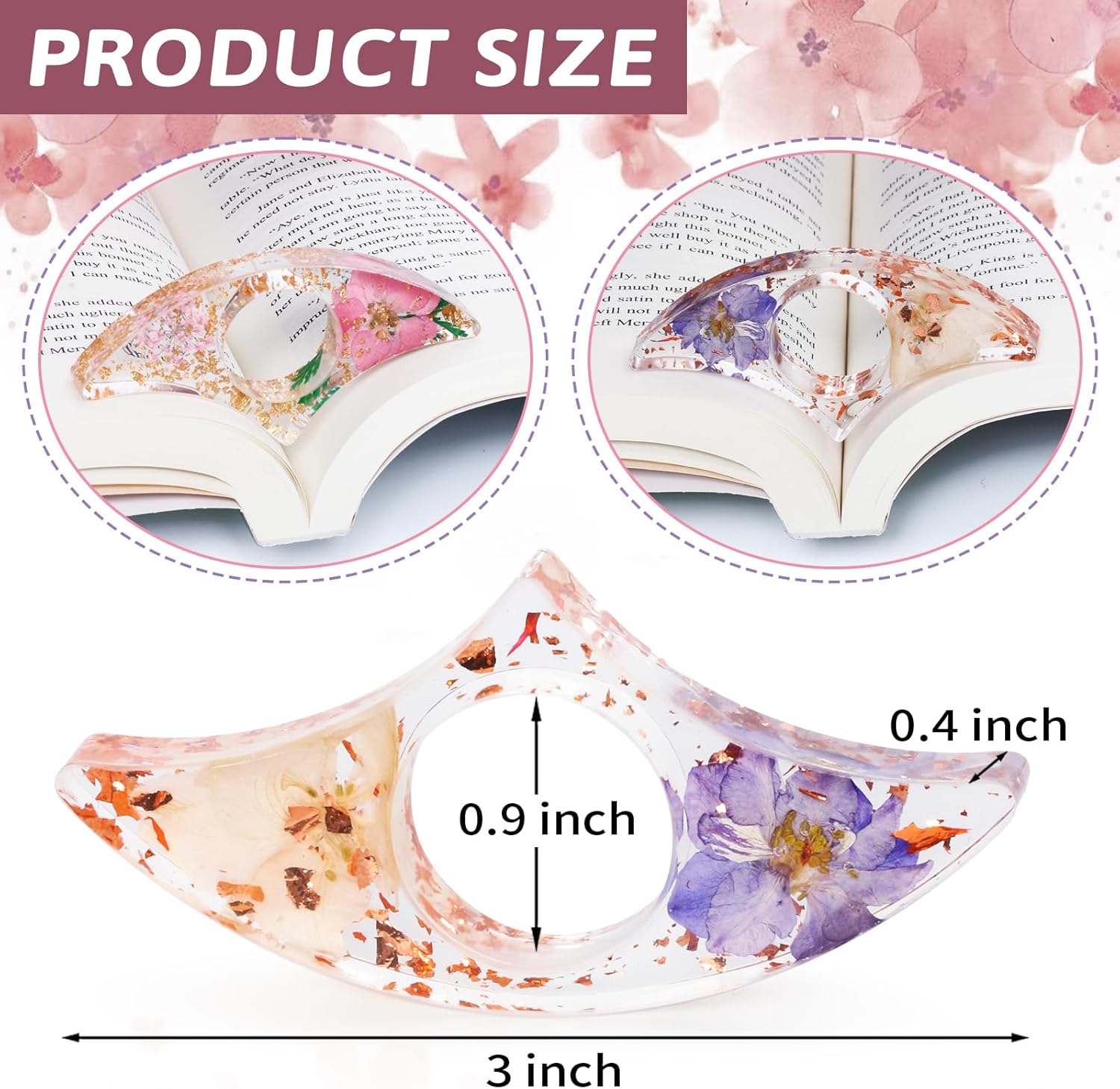 2PCS Thumb Book Page Holder, H - Dried Flower Bookmark 리뷰 및 가격