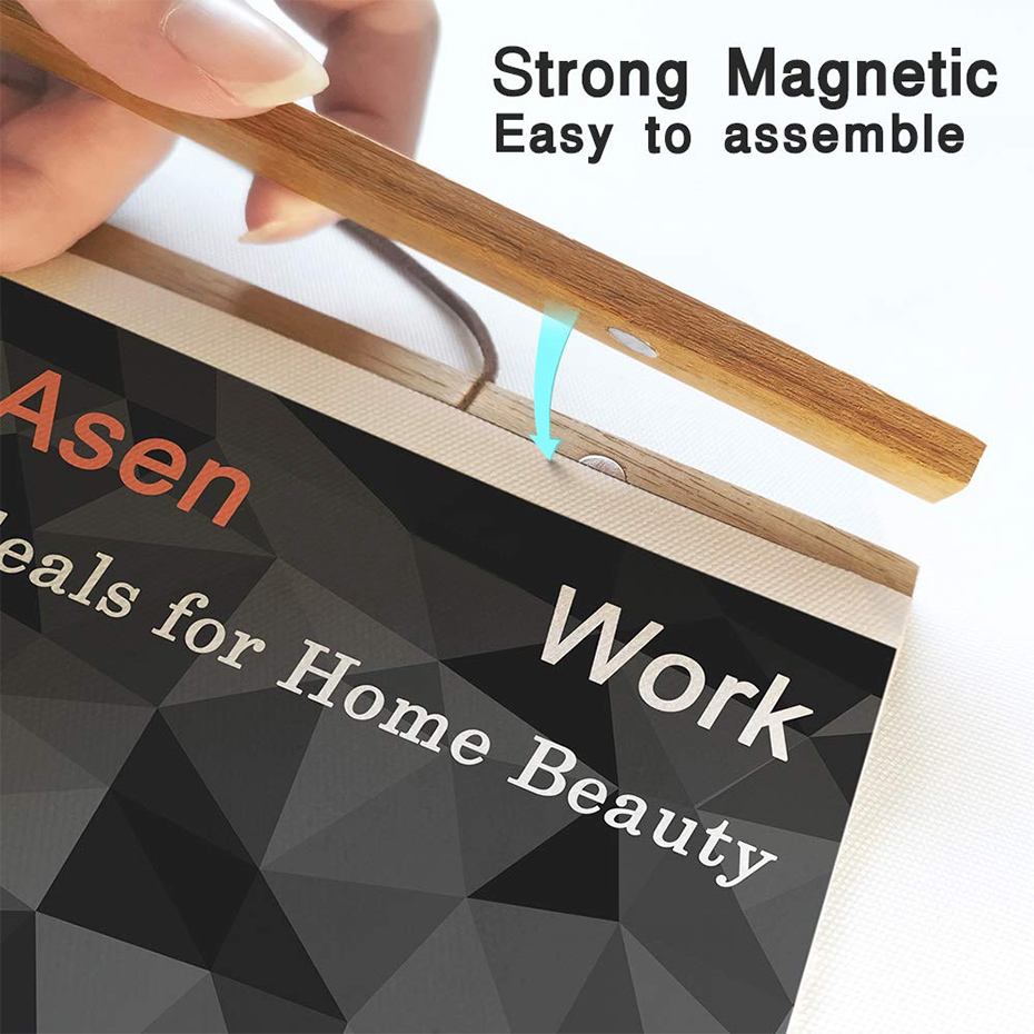 1PC Magnetic Wooden Picture Ha - Engraved Wood Frame 리뷰 및 가격