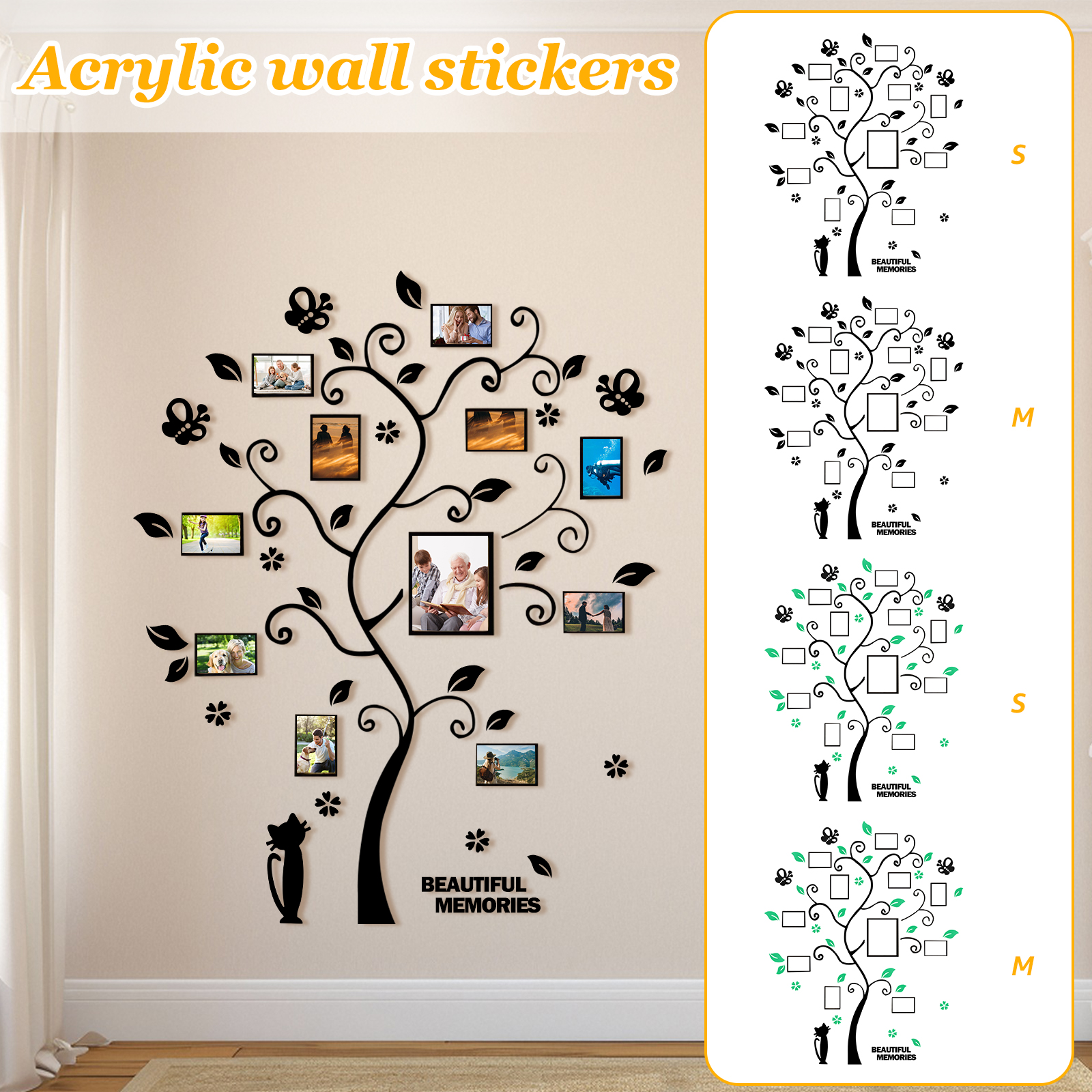 1Pc Picture Frames Tree Acryli - Family Tree Print 리뷰 및 가격