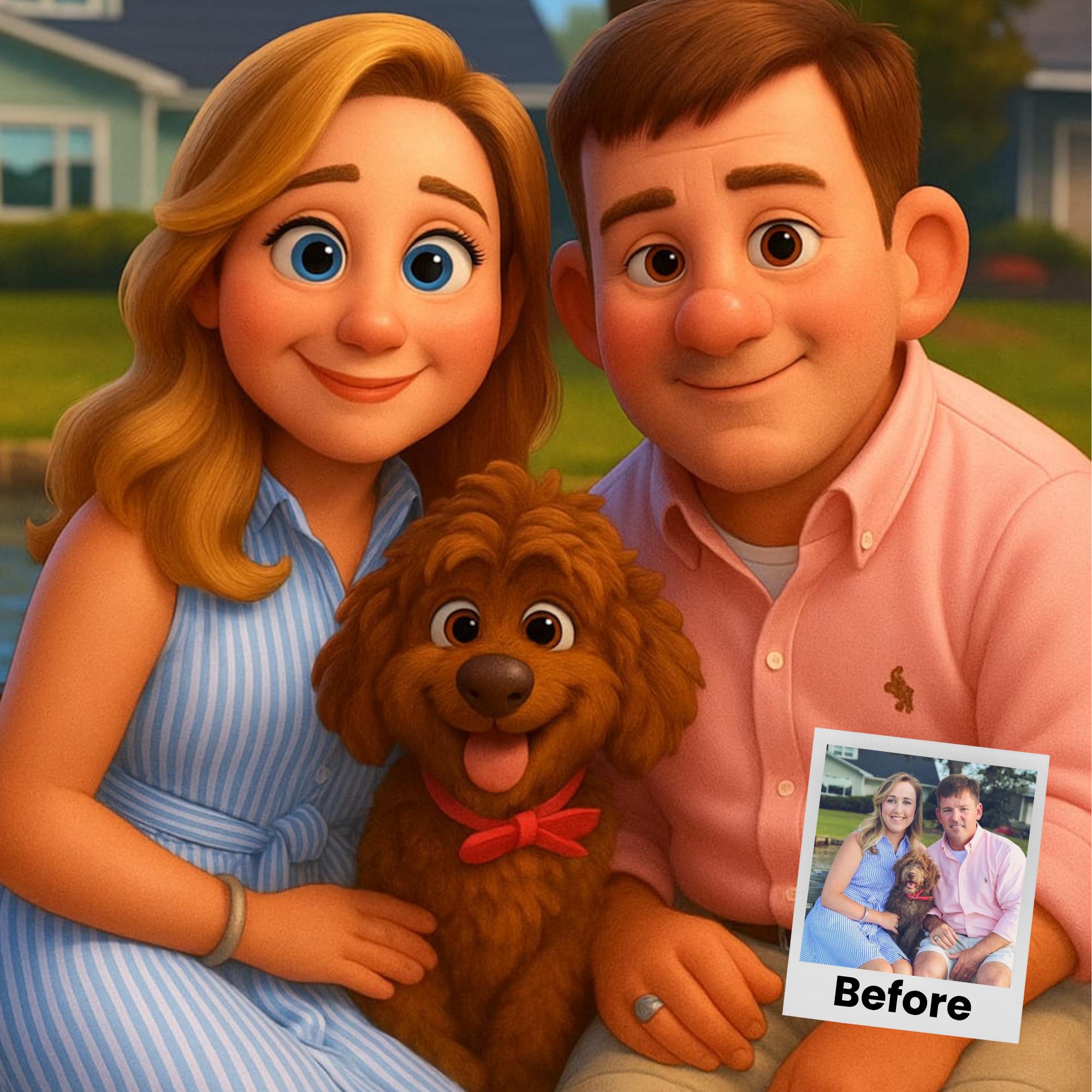 Customizable Cartoon Portrait  - Pet Portrait Custom 리뷰 및 가격