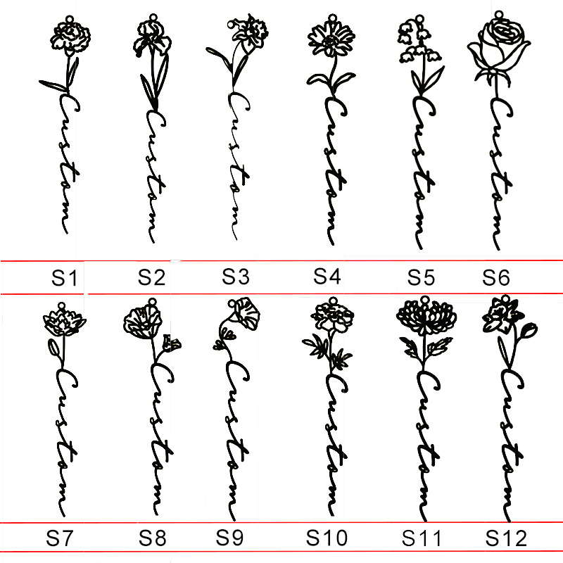 Goxijite Customized Rose Neckl - Birth Flower Necklace 리뷰 및 가격