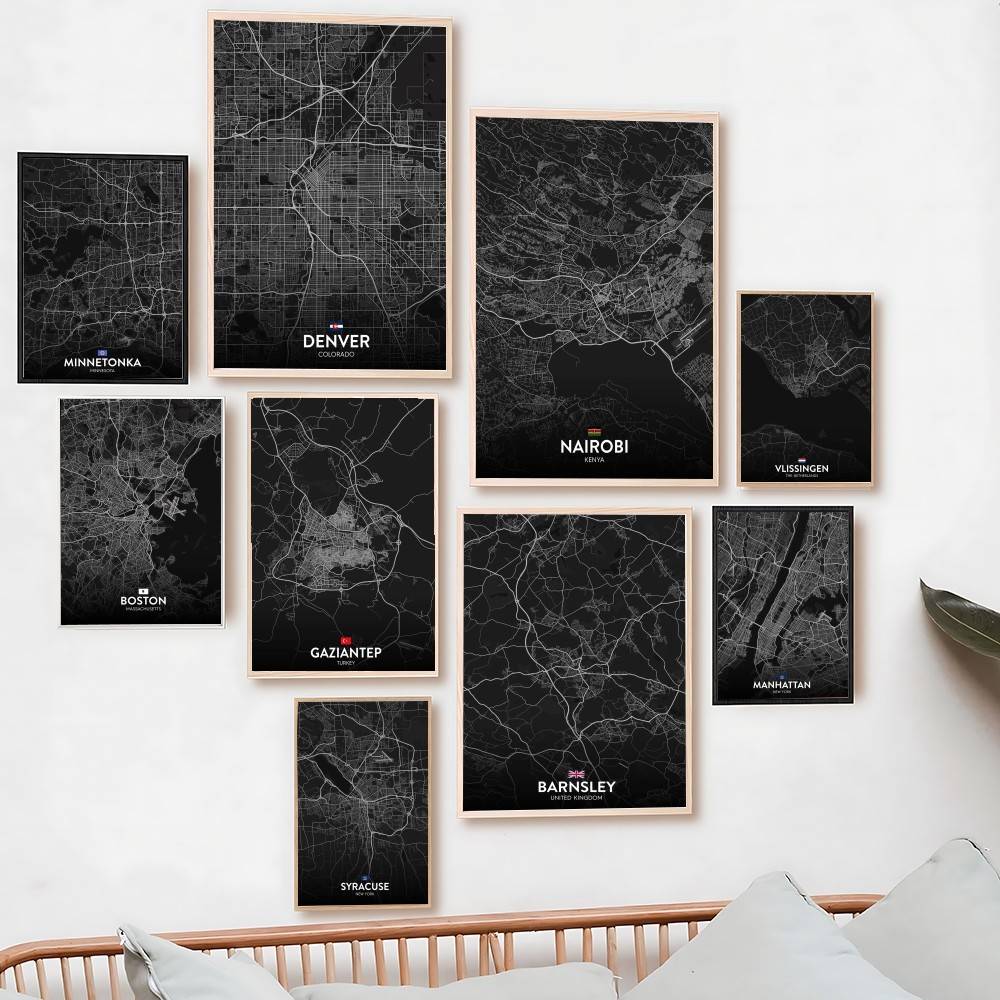 Paris London New York CUSTOM C - Custom Map Poster 리뷰 및 가격