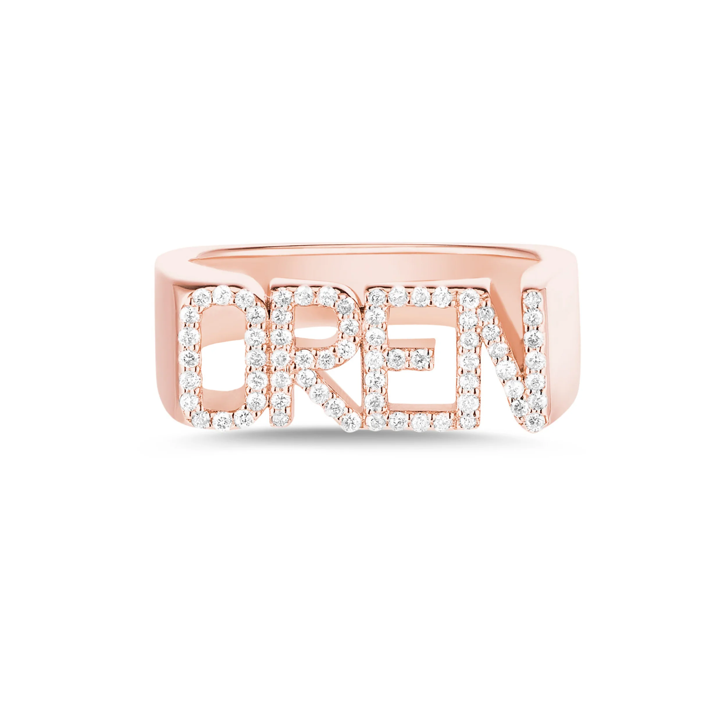 3D Name Ring Custom Diamond Na - Initial Ring Custom 리뷰 및 가격