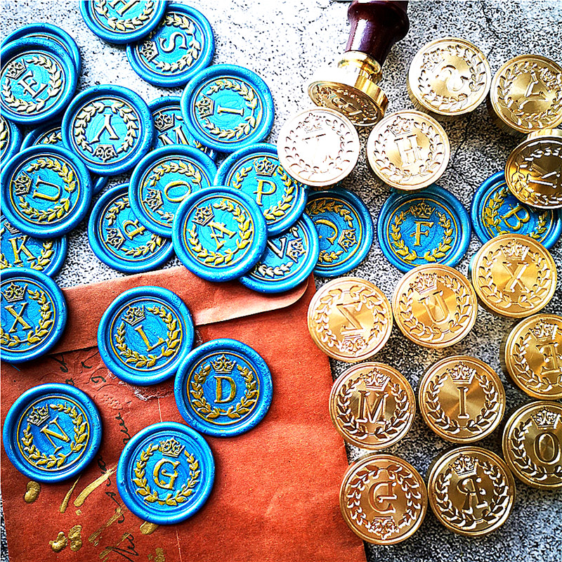26 Letter A - Z crown Wax Seal - Wax Seal Letter Kit 리뷰 및 가격