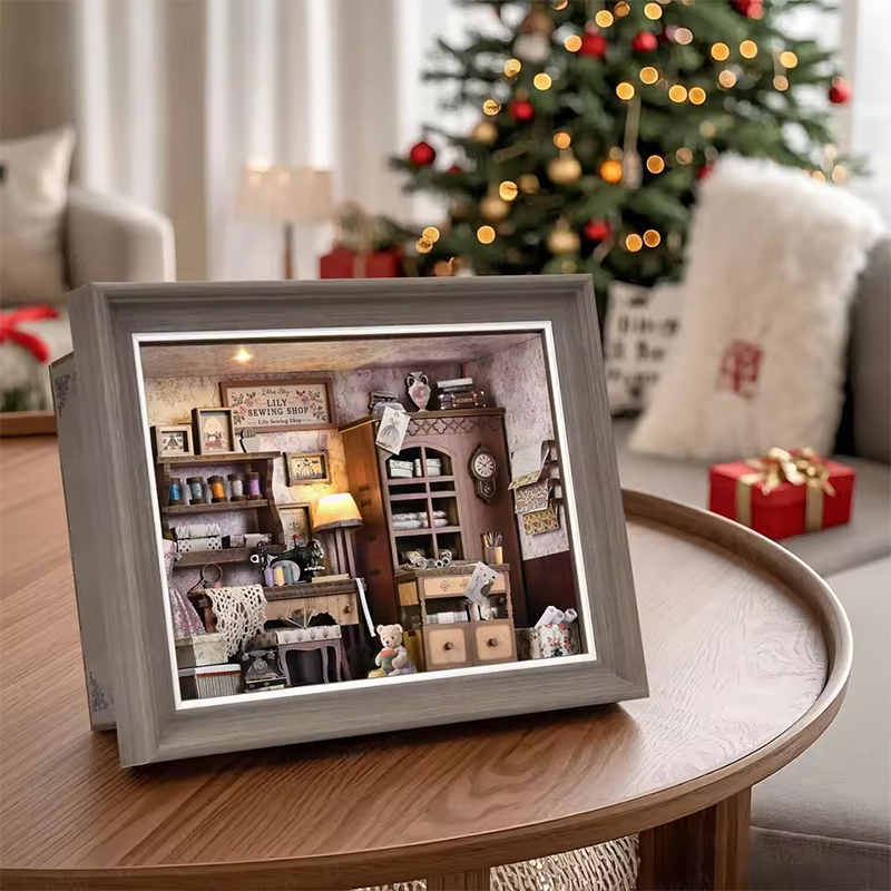 DIY Book Nook Kit 3D Miniature - Engraved Wood Frame 리뷰 및 가격