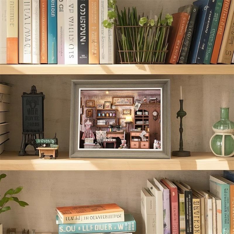 DIY Book Nook Kit 3D Miniature - Engraved Wood Frame 리뷰 및 가격