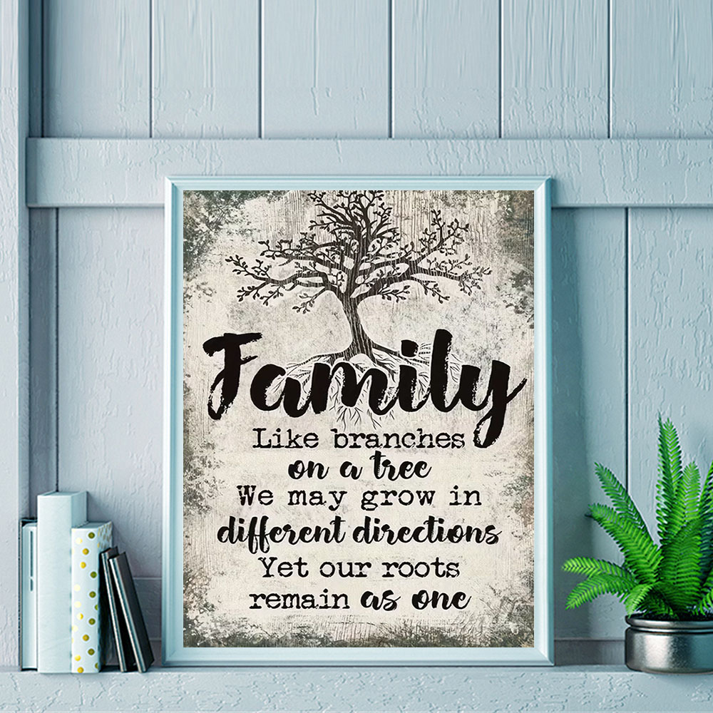 HUACAN  11CT Cross Stitch Comp - Family Tree Print 리뷰 및 가격