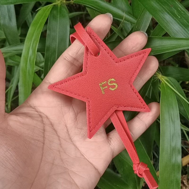 1PCS Free initials five pointe - Monogram Keychain Leather 리뷰 및 가격