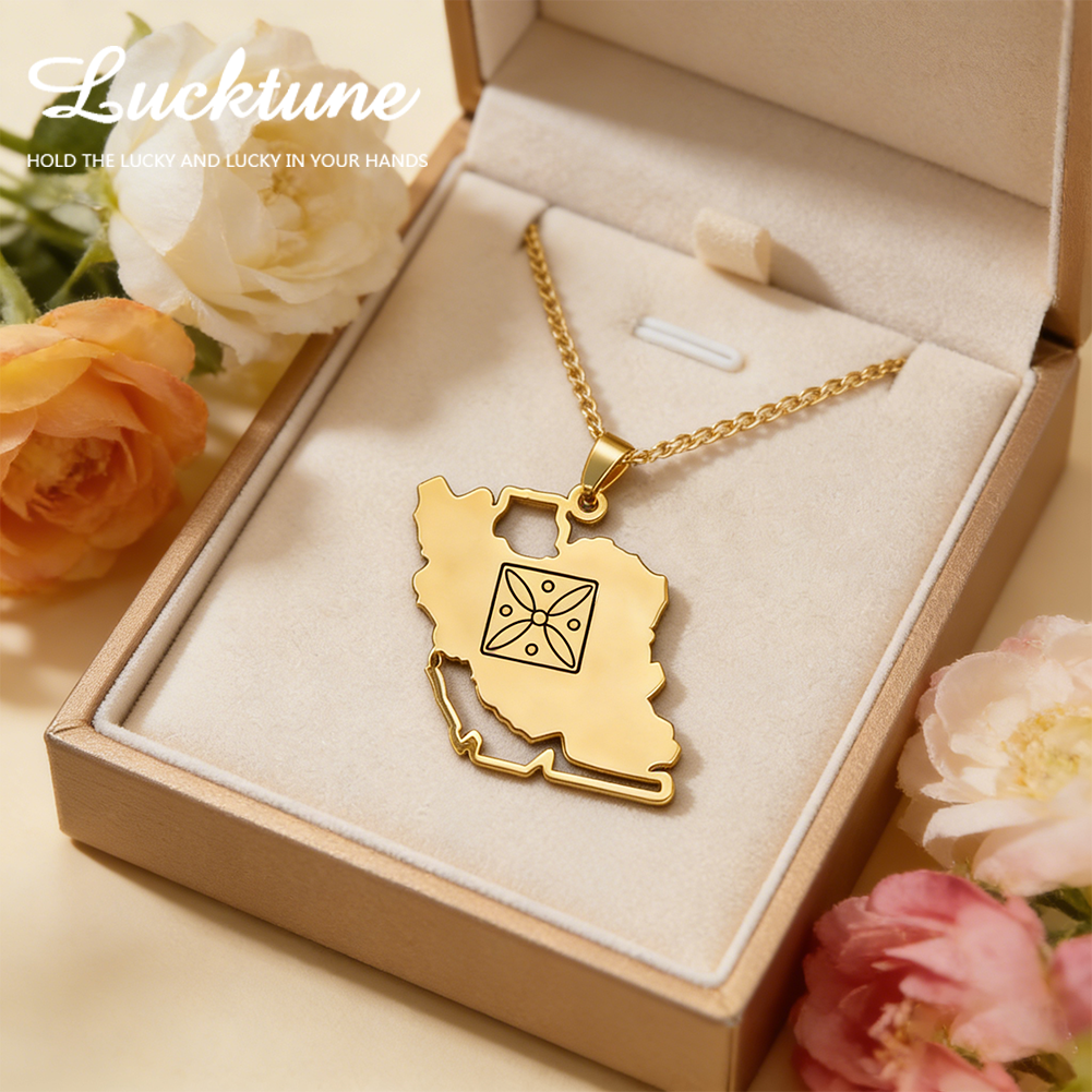 Lucktune Iran Map Pendant Neck - Custom Star Map 리뷰 및 가격