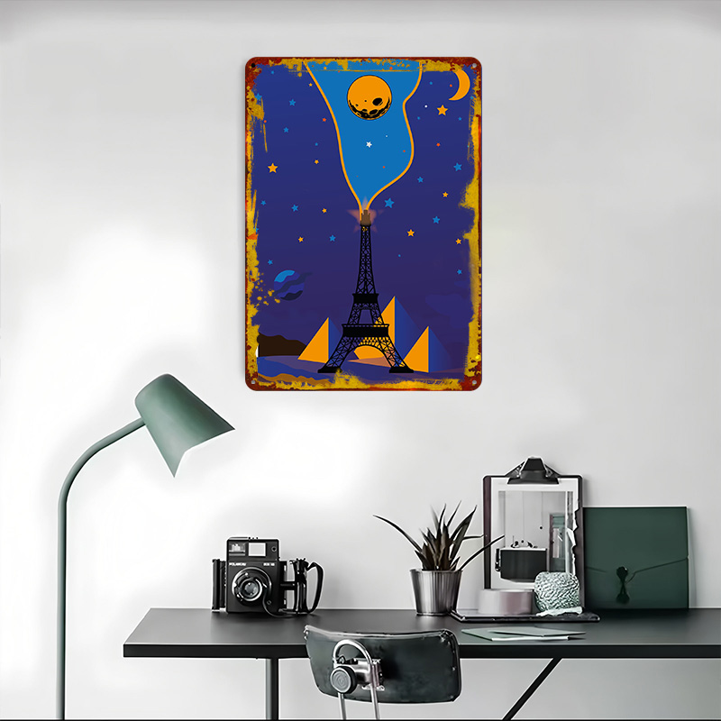 Eiffel Tower Night Sky Poster  - Custom Night Sky 리뷰 및 가격