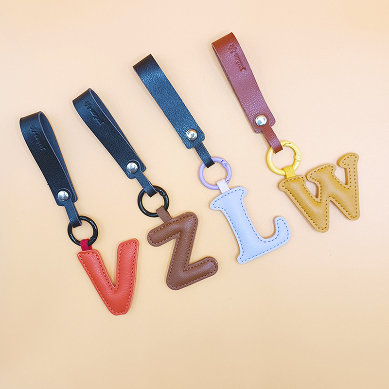 A To Z PU Leather Initial Lett - Monogram Keychain Leather 리뷰 및 가격
