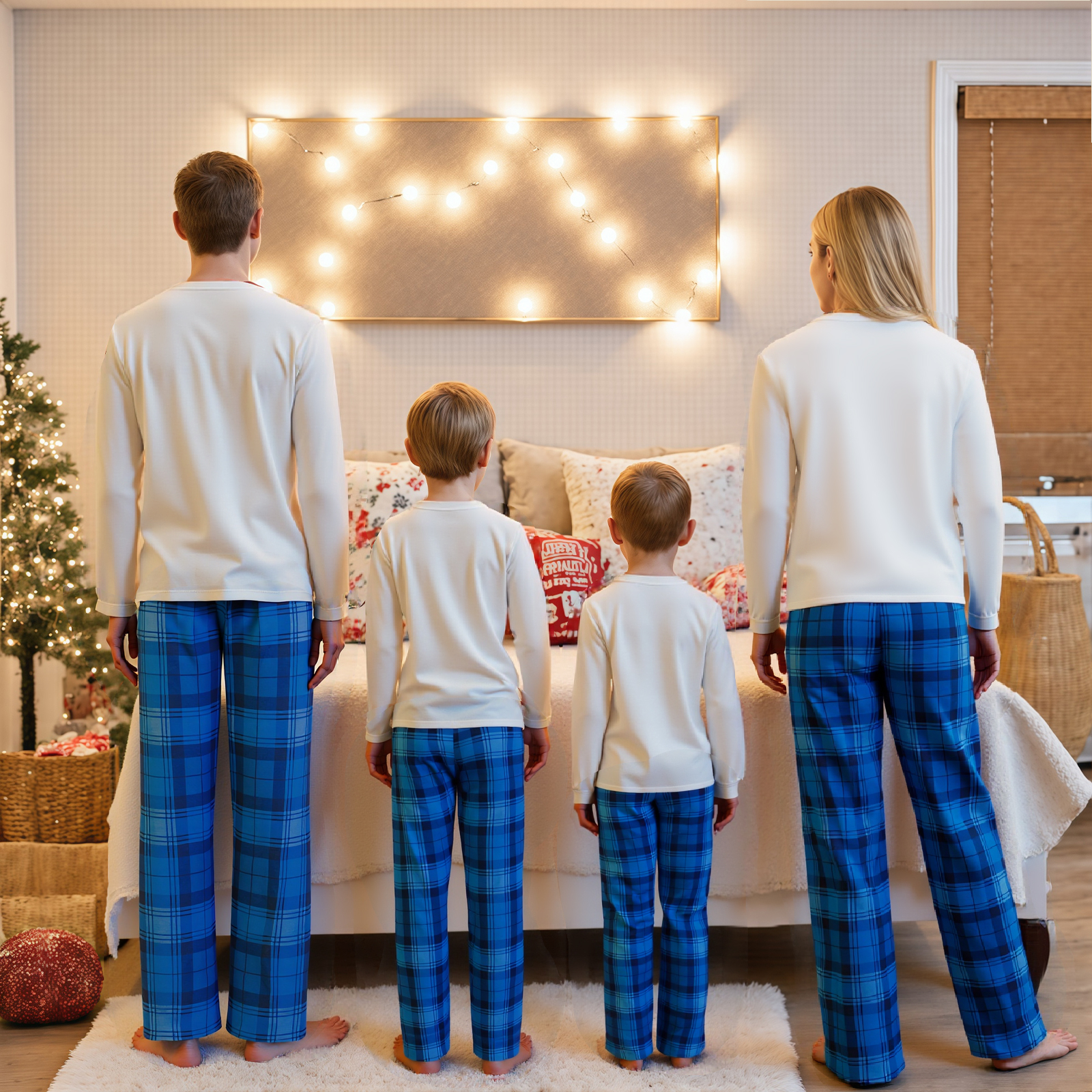 Family Matching Christmas Paja - Family Tree Print 리뷰 및 가격