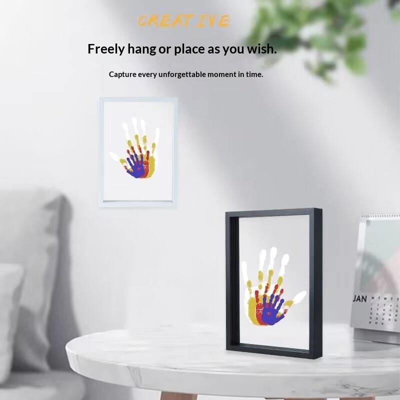 1 Set Family Handprint Photo F - Engraved Wood Frame 리뷰 및 가격