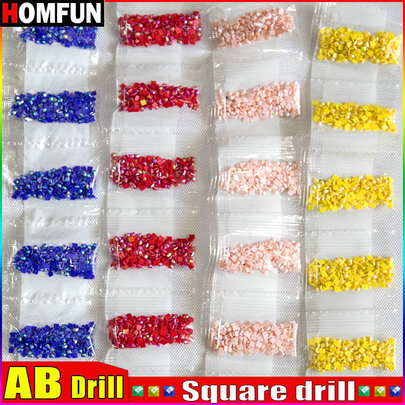 HOMFUN AB Square Drill DIY Dia - Photo Mosaic Print 리뷰 및 가격
