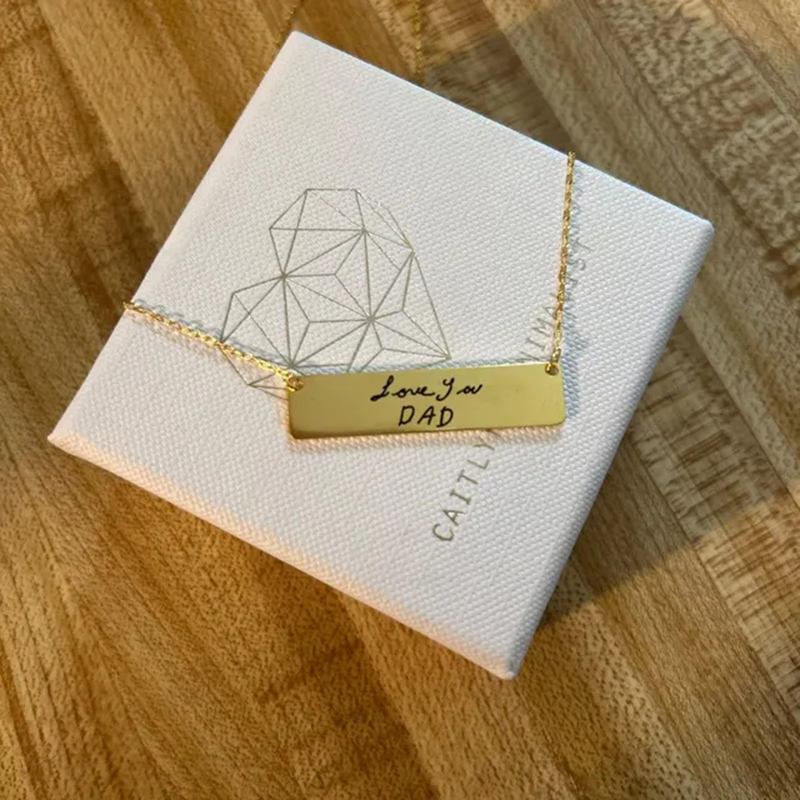 Custom Handwriting Name Bar Pe - Handwriting Necklace Bar 리뷰 및 가격