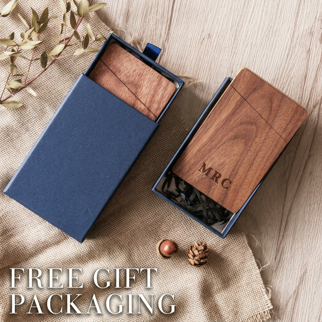 Business Card Holder Wooden Of - Personalized Name Box 리뷰 및 가격