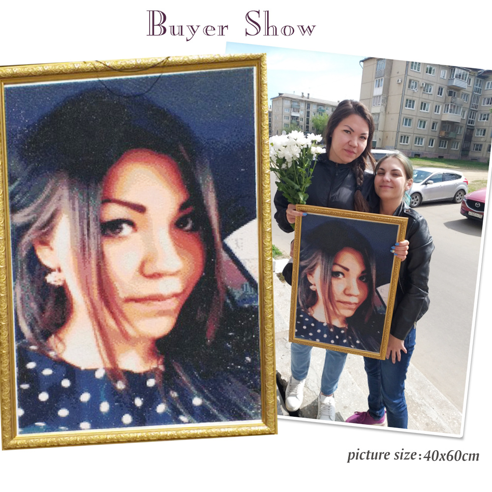 HUACAN Full Kits Diamond Paint - Photo Mosaic Print 리뷰 및 가격