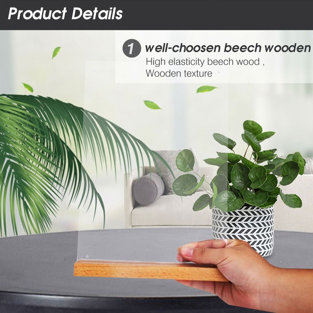 Durable Acrylic Table Top Sign - Engraved Wood Frame 리뷰 및 가격