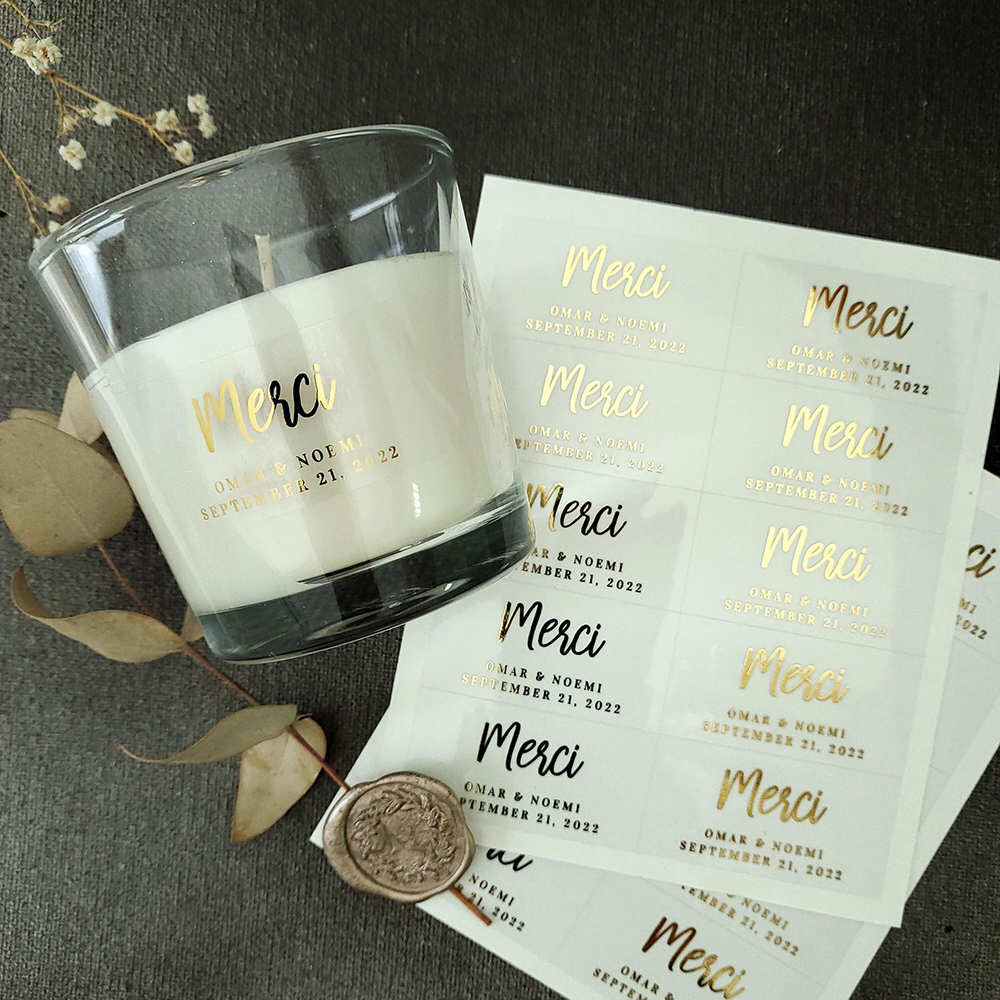 100pcs Custom Transparent Labe - Personalised Candle Label 리뷰 및 가격