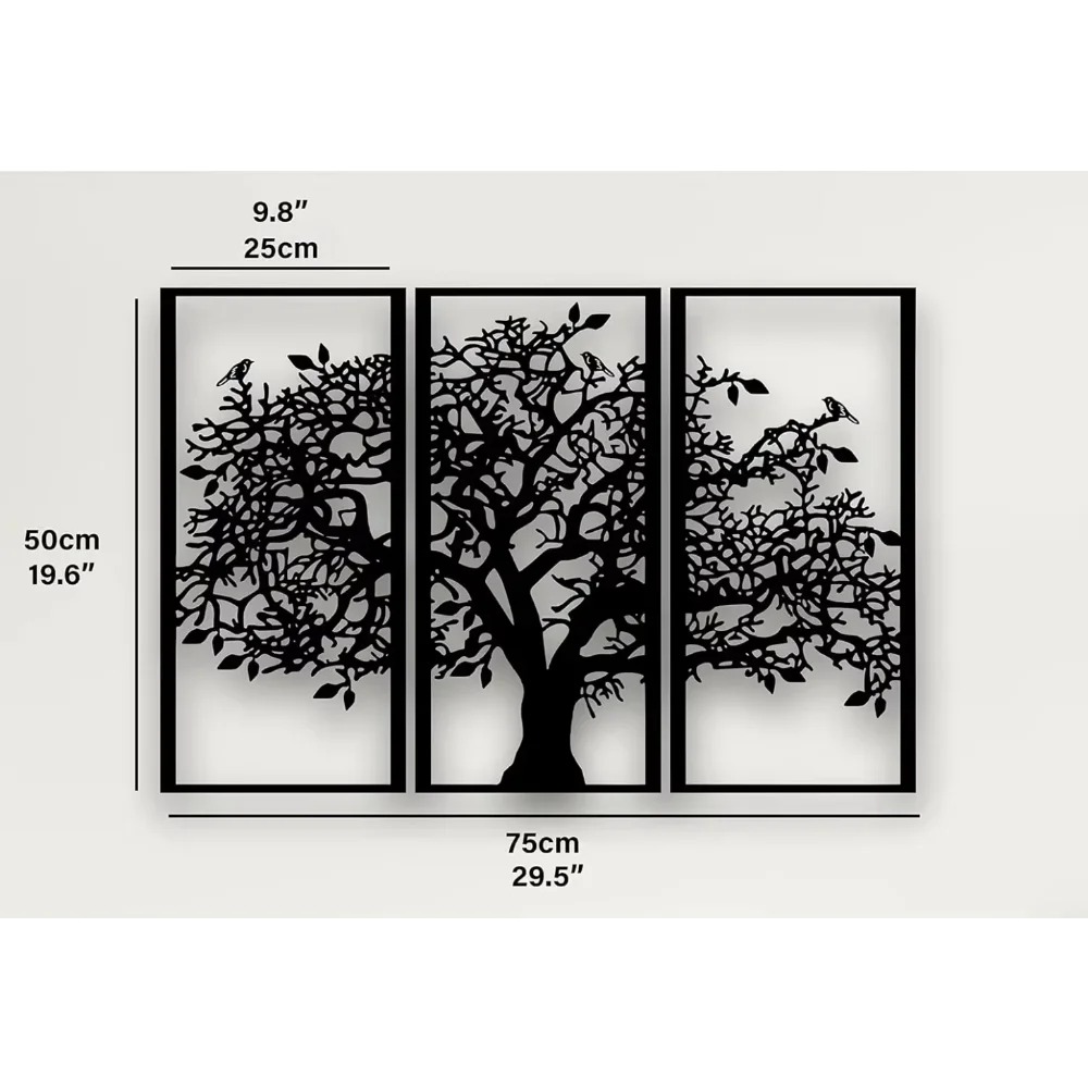 3Pcs Family Tree Metal Wall De - Family Tree Print 리뷰 및 가격
