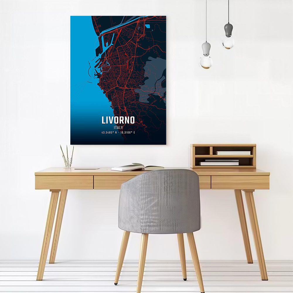 Livorno City Map Printed Canva - Custom Map Poster 리뷰 및 가격