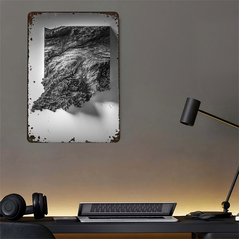 Indiana Topographic Map Printe - Custom Map Poster 리뷰 및 가격