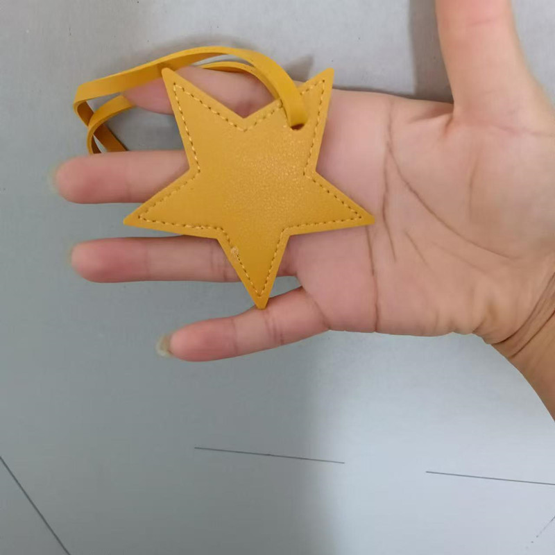 Free initials five pointed sta - Monogram Keychain Leather 리뷰 및 가격