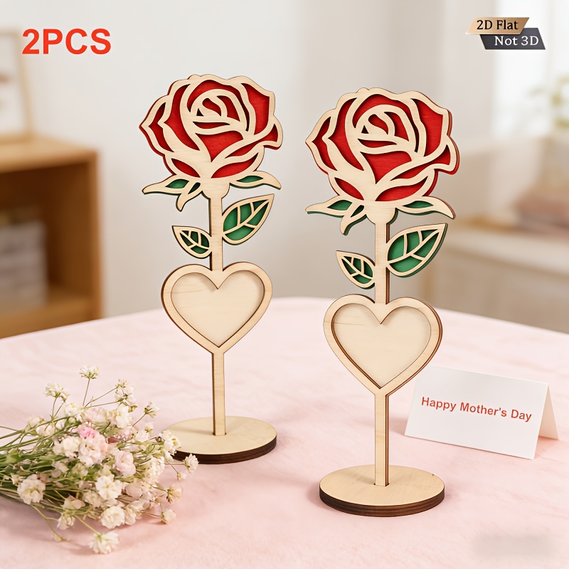 2pcs Handmade Engraved 2D Wood - Engraved Wood Frame 리뷰 및 가격