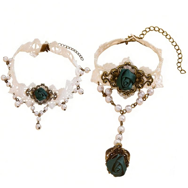 J78F Lace Necklace And Coordin - Coordinates Bracelet 리뷰 및 가격