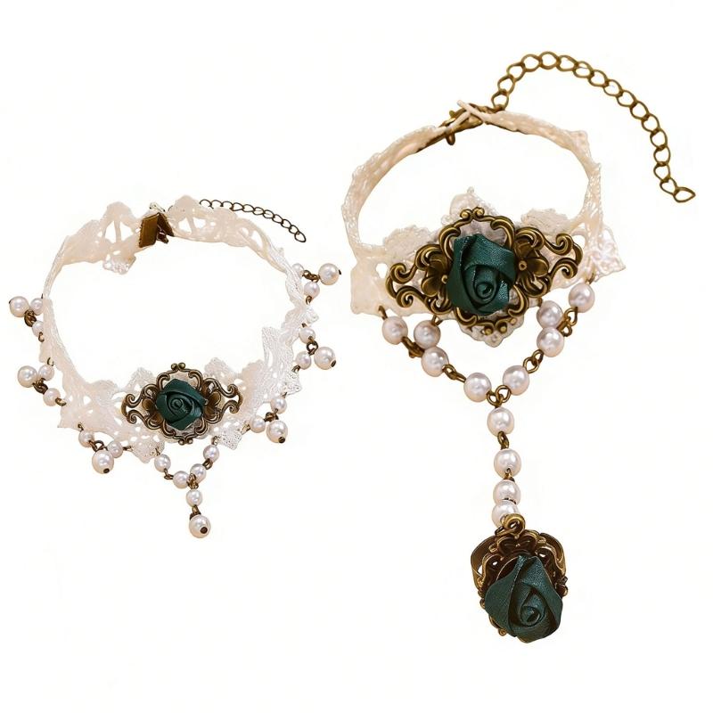 J78F Lace Necklace And Coordin - Coordinates Bracelet 리뷰 및 가격
