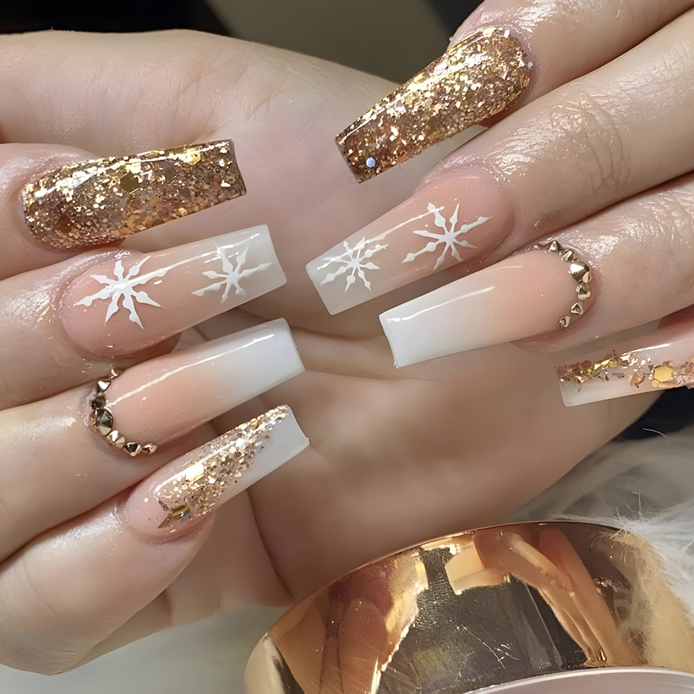 24pcs Flower Press on Nails Ar - Pressed Flower Art 리뷰 및 가격