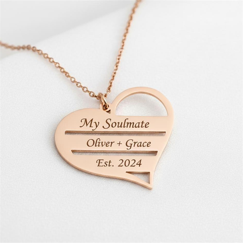 Custom Heart Necklace Stainles - Birth Flower Necklace 리뷰 및 가격